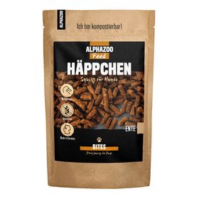 ALPHAZOO Häppchen Ente, Snacks für Hunde