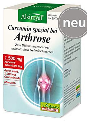 Alsiroyal Curcumin spezial bei Arthrose 90 Kapseln