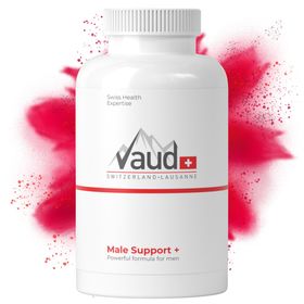 Vaud® Male Support – Natürliches Potenzmittel für Männer – Alternative zu Viagra Kamagra – L-Arginin