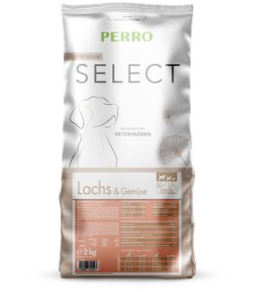 PERRO Select Grainfree Lachs + Gemüse - getreidefreies Trockenfutter Hund