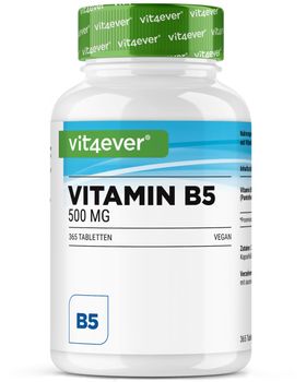 vit4ever Vitamin B5 - Pantothensäure - Hochdosiert