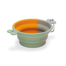 Faltbarer Reisenapf Rua Orange/Grau/Mint - Beeztees