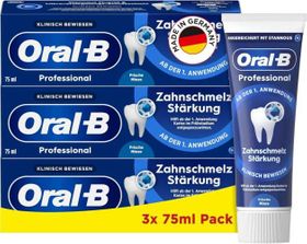 Multipack 3x Oral-B Professional Zahnschmelz Stärkung Zahncreme, Frische Minze, 75ml