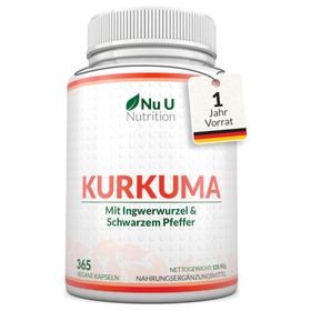 Nu U Nutrition Kurkuma Kapseln Curcuma