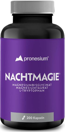 pronesium® NACHTMAGIE® Magnesiumbisglycinat, Magnesiumtaurat, L-Tryptophan