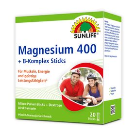 Sunlife Magnesium 400 B-Komplex Sticks