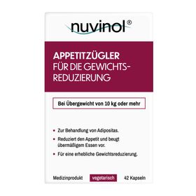 nuvinol Appetitzügler für die Gewichtsreduzierung bei Übergewicht & Adipositas – vegetarisch
