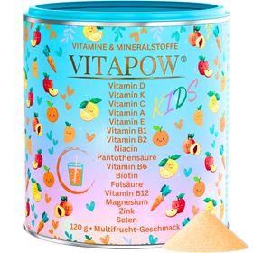 Vitapow Kinder Multivitamin Pulver + Mineralstoffe - Vitamine für Kinder - 30 Portionen
