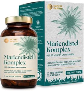 NATURE BASICS® - Natürliches Mariendistel Komplex mit Silymarin & Cynarin Vegan