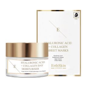 ErthSkin London Tagescreme mit Hyaluronsäure und Kollagen + Maske mit Hyaluronsäure und Kollagen