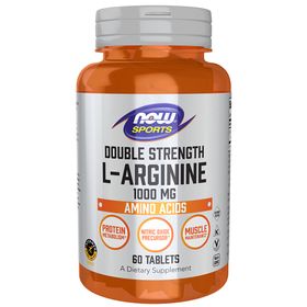 Now Foods Doppelt konzentriertes L-Arginin 1000 mg 60 Tabletten