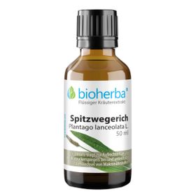 Bioherba Spitzwegerich  Plantago lanceolata L.  Tropfen  Tinktur Extrakt