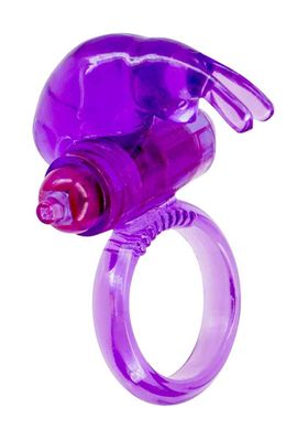 Ultra Soft Jelly Vibrating Rabbit Cockring - Purple