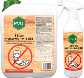 PVU Holzwurmspray zur Bekämpfung von Holwürmern und Holz Schädlingen