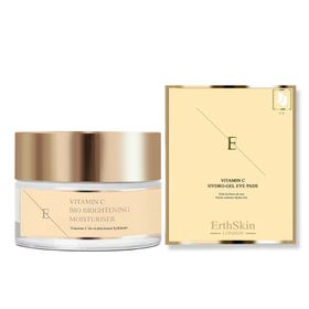 ErthSkin London Vitamin C Bio Brightening Moisturizer + Vitamin C Hydrogel Augenpads