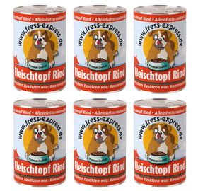 fress-express Fleischtopf Rind Alleinfutter für Hunde