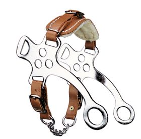 Waldhausen Pony Hackamore mit Kunstfell unterlegt mit kurzen Anzügen