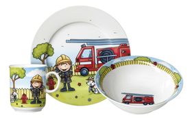 RITZENHOFF & BREKER Kindergeschirrset Feuerwehrmann Bernie 3-teilig