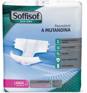 Soffisof Air Dry Windeln für Erwachsene Super Plus