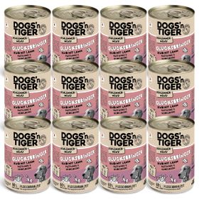 Dogs’n Tiger Adult Hundefutter, Glücksbringer, Rind mit Lamm