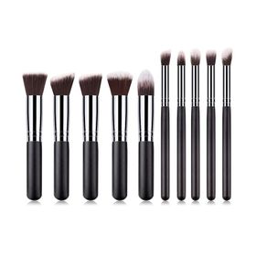 Technique PRO Make-up-Pinsel, Silber/Schwarz - 10 Stk.