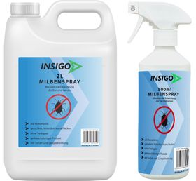INSIGO Milbenspray gegen Milben Hausstaubmilben & Milben Eier