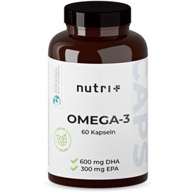 nutri+ Omega 3 Vegan 60 Kapseln Algenöl