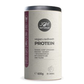 JOY NATURALS vegan-redbeet:PROTEIN mit Vitaminkomplex, Coenzym Q10 und Taurin