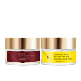 ErthSkin London Retinol-Nachtfeuchtigkeitscreme + SPF-Kollagen-Tagescreme