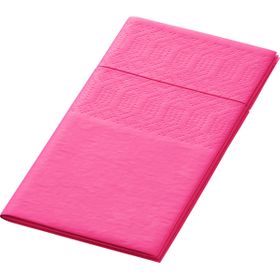 4x Zelltuchservietten 33 x 33 3-lagig 1/8 Kopffalz fuchsia