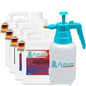 FUTUM 4x2L Schaben- / Kakerlakenspray + 2L Sprüher