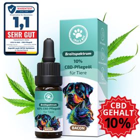 CBD Öl aus Deutschland - Hunde und Katzen 10% - Bacon - 10ml