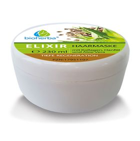 Bioherba Elixir Haarmaske mit Kollagen  Aloe Vera und Hanföl
