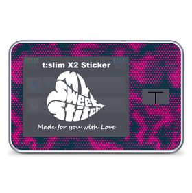 MySweetStitch | Tandem t:slim X2 Sticker | Camo Pink