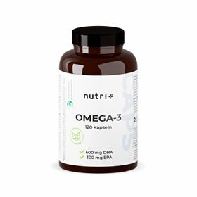 nutri+ Omega 3 Vegan 120 Kapseln Algenöl