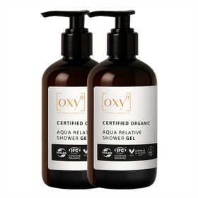 oxy8 Naturkosmetik AQUA RELATIVE SHOWER GEL - Duschgel - Sparset 2er Packung