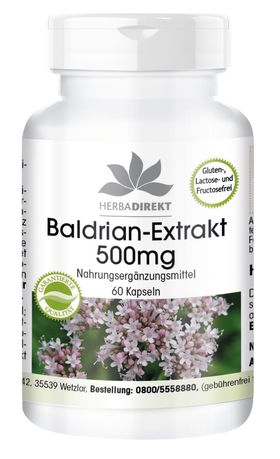 Warnke Vitalstoffe | Baldrian Kapseln 500mg