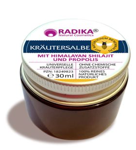 Bioherba Kräutersalbe mit Himalayan Shilajit und Propolis