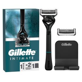 Gillette Intimate Rasierer für Männer, 1 Rasierer, 2 Ersatzklingen