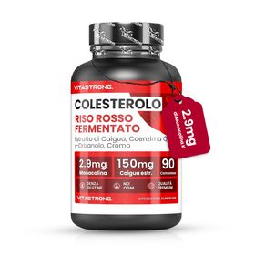 Vitastrong Cholesterin – 90 Tabletten, Mit Fermentiertem Rotreis