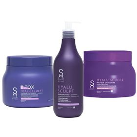 Sacha Care - Hyalu Sculpt Set - Shampoo 500 ml - Haarkur 500 ml - B-Tox 500 ml