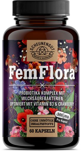 Scheunengut® FRAUENFLORA | Intimflora Komplex mit 4 Milchsäurebakterien | auch für den Akutfall