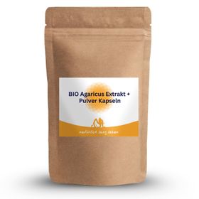 natürlich lang leben BIO Agaricus Extrakt + Pulver