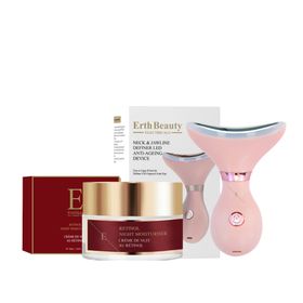 ErthSkin London LED Hals Kiefer Rosa Duo Retinol