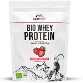 AlpenPower Bio Whey Protein- Erdbeere