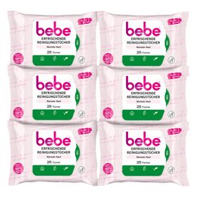 bebe - Reinigungstücher "Erfrischend" 6er-Pack