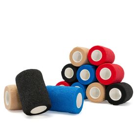 Haftbandage  7.5 cm Breite Mix-Set in 4 Farben, z.B. als Kniebandage, Armbandage, Gelenkbandage