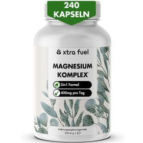 XTRA FUEL Magnesium Komplex - 5‑in-1 Mineral Formel mit Bisglycinat & L-ascorbat