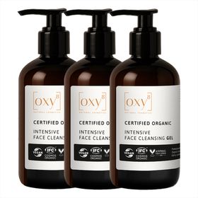oxy8 Naturkosmetik INTENSIVE FACE CLEANSING GEL - Reinigungsgel - Sparset 3er Packung