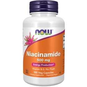 Now Foods Niacinamid (B-3) 500 mg 100 Veg-Kapseln